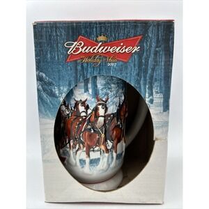 Budweiser Holiday Stein 2007 Ceramic‎ "Winter's Calm" Anheuser-Busch Clydesdale